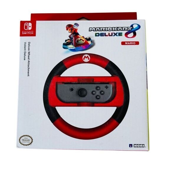 Official Nintendo Switch Mario Kart 8 Deluxe Wheel Mario Version New Open Box - Picture 1 of 3